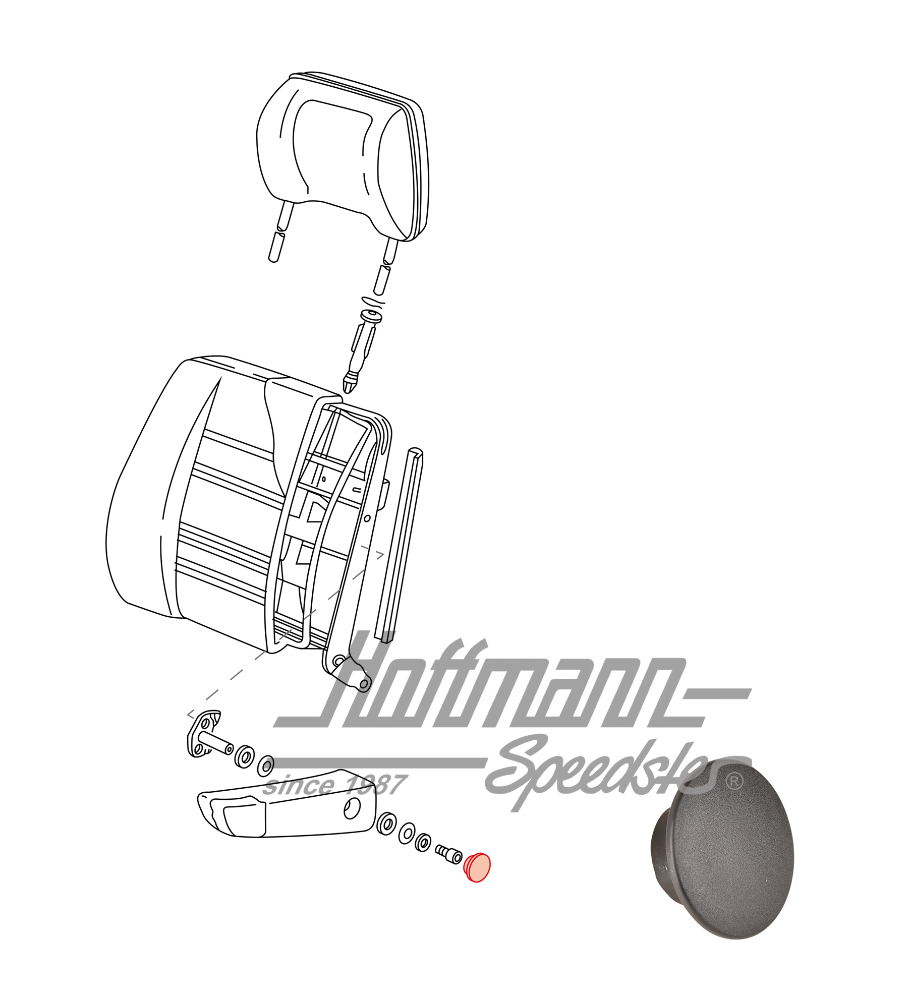 Capuchon, accoudoir
/siège, noir, 5.79-7.86 | 255 881 993 R | 360-6183