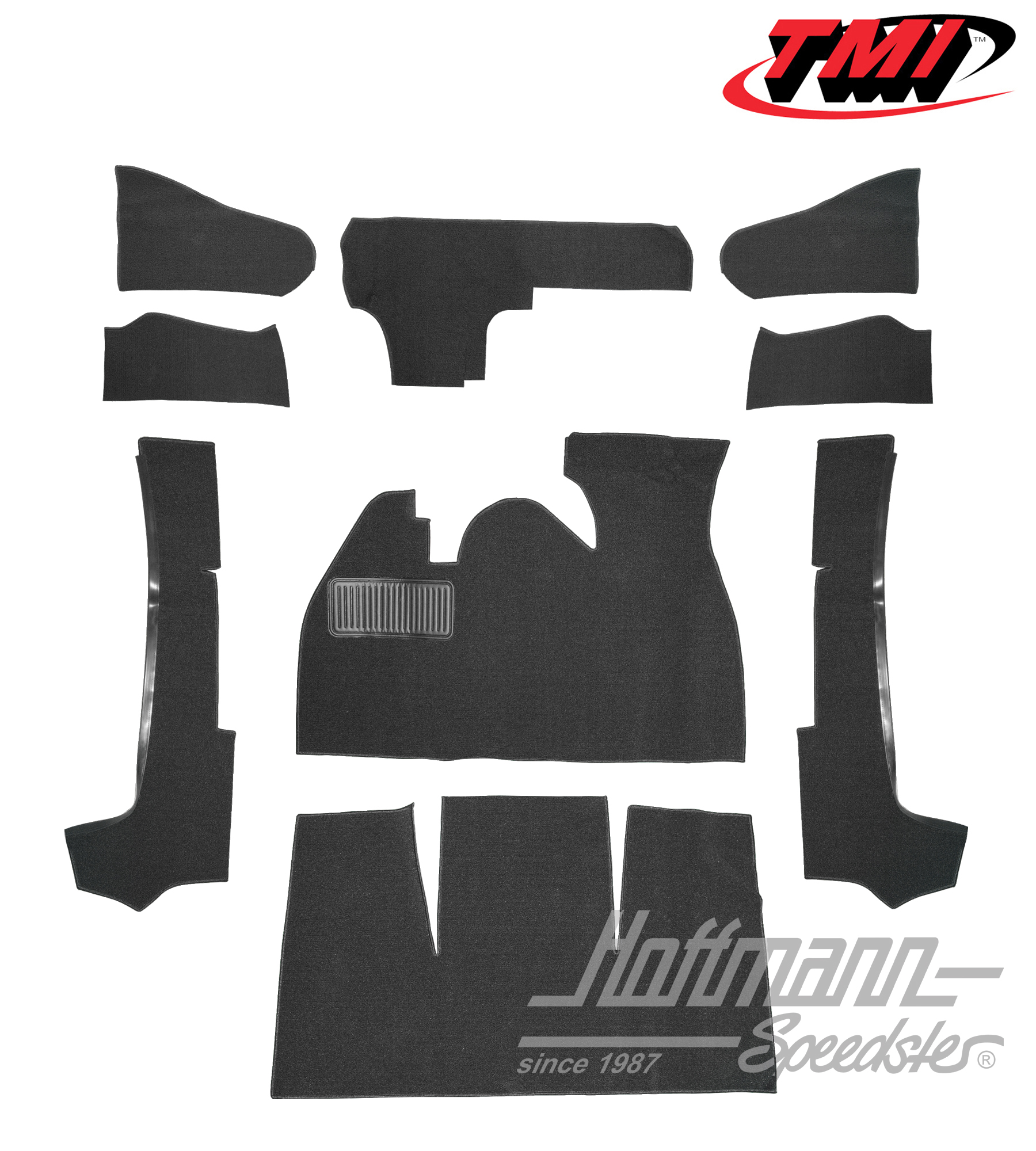 Kit moquettes, Cabriolet, noir, 1302 | 34-F1320-301 | 020-5314