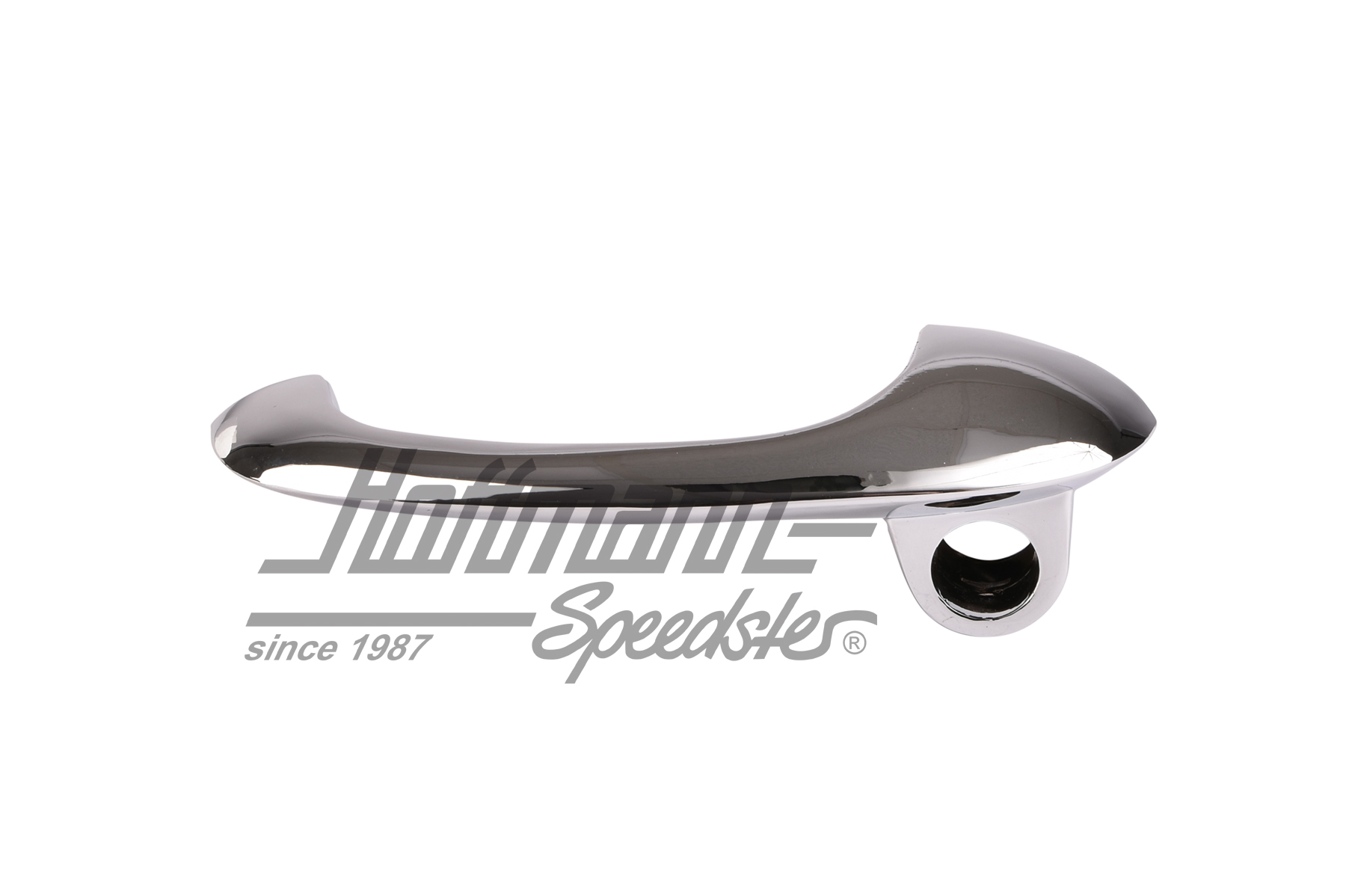 Poignée de porte, nue, 8.63-7.67, chromée, gauche                                                   