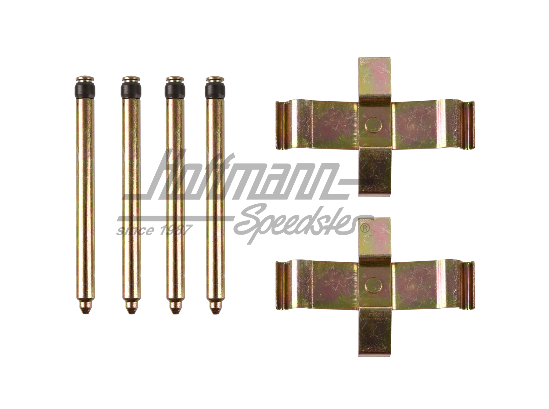 Jeu de fixation, plaquettes de frein, avant, 4-68                                                   