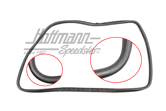 Joint de vitre latérale, Golf 2, sans rainure, droite                                               