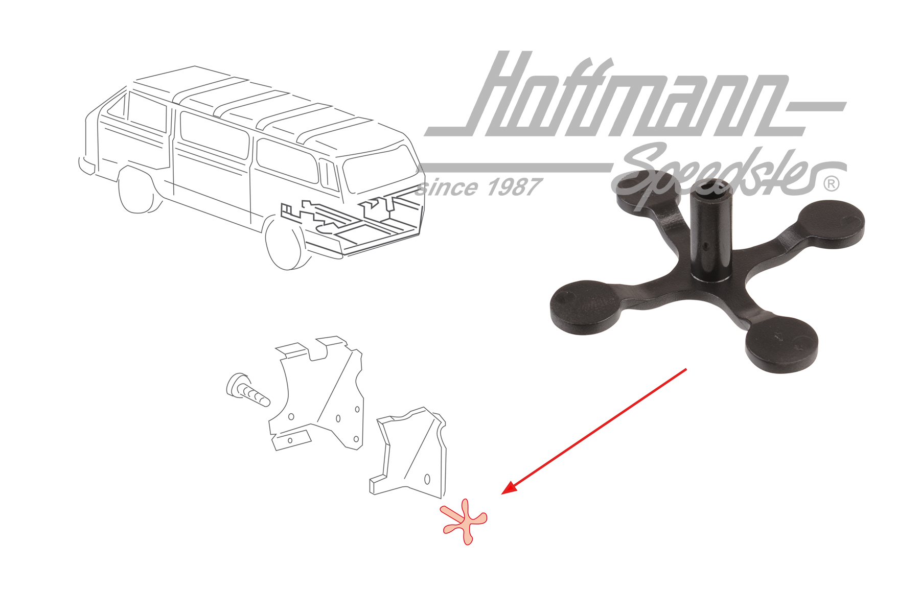 Douille, isolation, moteur, Diesel/T-Diesel | 251 863 987 A | 308-9100