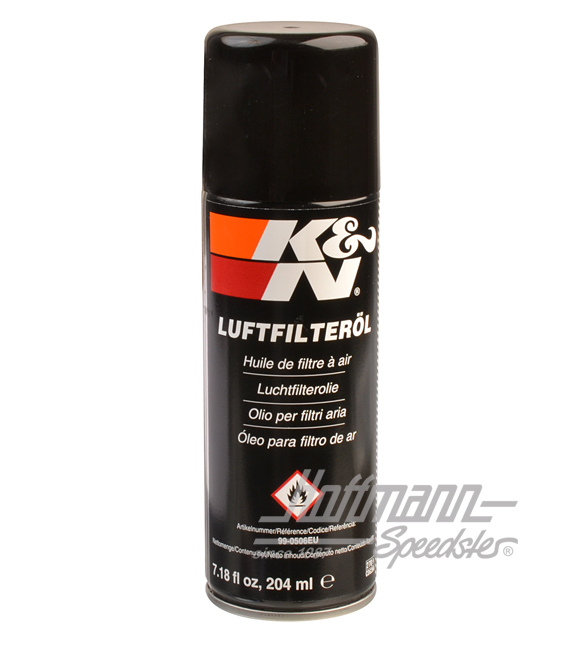 Huile pour filtre à air, K&N, bombe aérosol 204 ml | 99-0504 | 020-0900