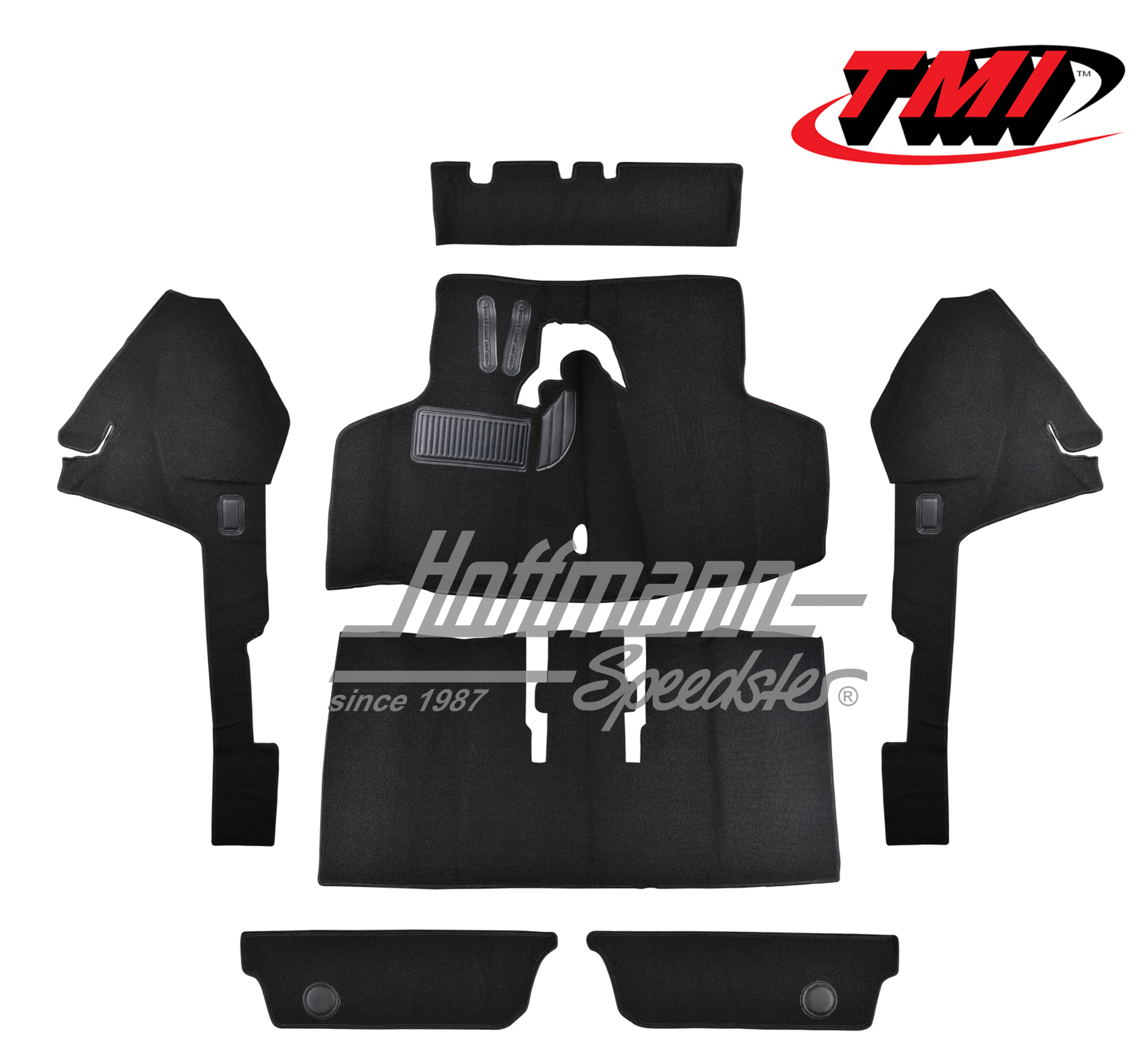 Kit moquettes, Type 3, 8.67-7.72, noir | 34-F3030-301 | 069-9663