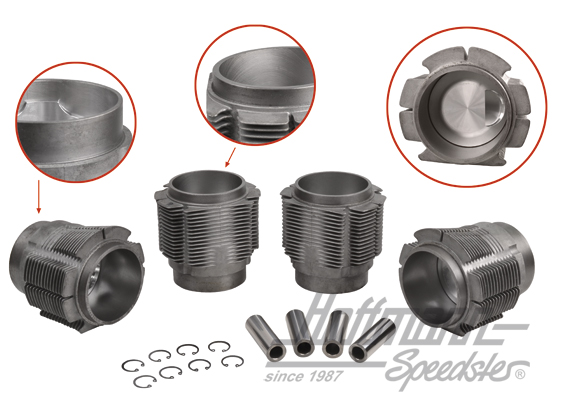 Kit cylindrée, Porsche 356C/912, 83.5mm, JE(B) | 008 11 83P JE | 505-0654