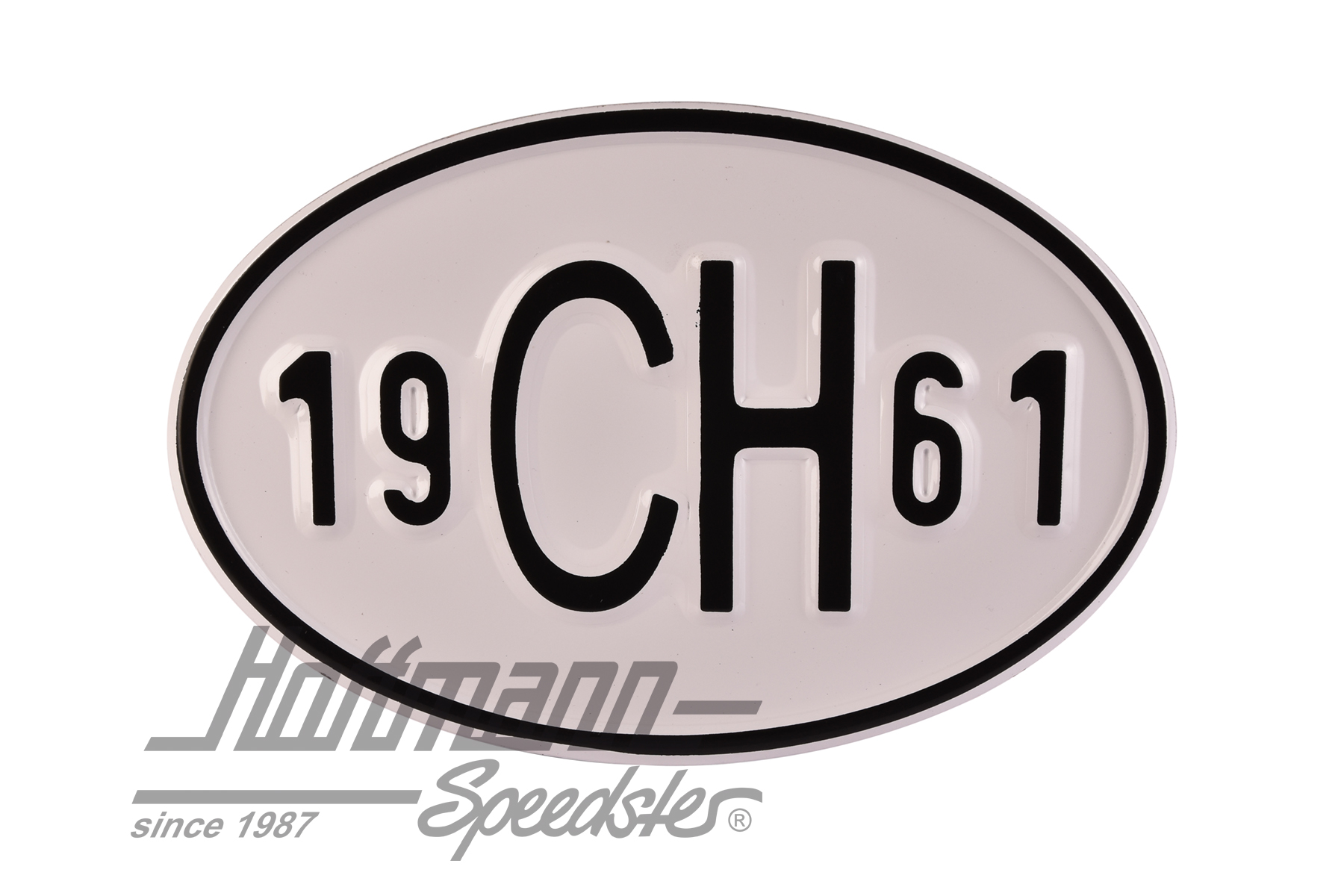 Plaque de nationalité "CH", alu, avec année "1961" |  | 020-2401-61