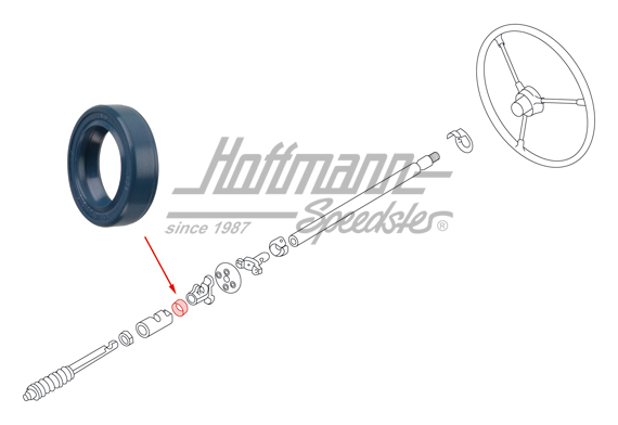 Joint annulaire, direction à vis et écrou, -7.61 | 111 415 285 A | 020-4300-80