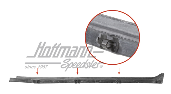 Lèche-vitre, intérieure, 8.68-, droite                                                              