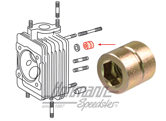 Écrou de fixation, culasse, 911 | 901 104 382 02 | 530-0677