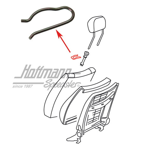 Crampon, fixation d'appuie-tête | 443 881 743 | 180-2291