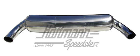 Silencieux de sport, inox, 2x84 mm, 75-89                                                           