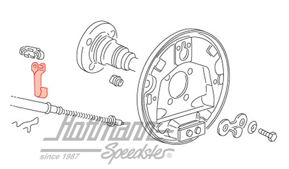 Entretoise, câble de frein à main, Golf1/2                                                          