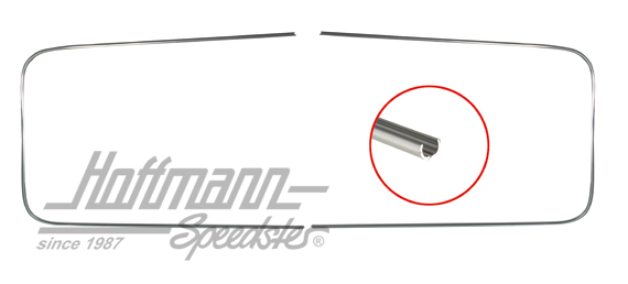 Cadre décoratif, aluminium, pare-brise, Cabriolet, -7.57 | 151 853 305 | 020-5640