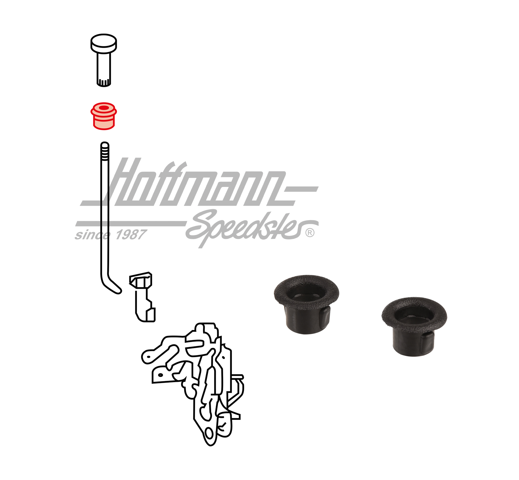 Rosettes, arrêtoir de porte | 171 837 355 | 020-5268-10