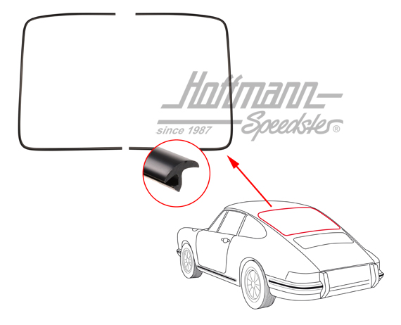 Cadre décoratif, aluminium, lunette arrière, noires                                                 