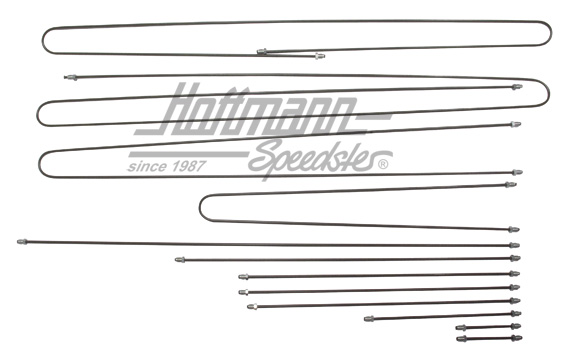 Kit de tuyauterie de frein, Bus T3, 79-85, avec servo de frein |  | 325-2560-08