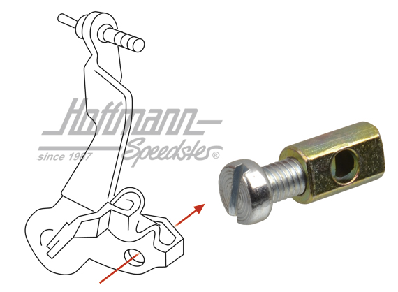 Jeu de fixation, câble d'accélérateur/tirette de capot
 | 111 129 921 | 020-3226