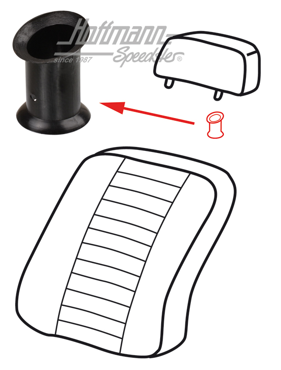 Guidage, appui-tête, 1.69-7.74 | 141 881 737 A | 066-1100