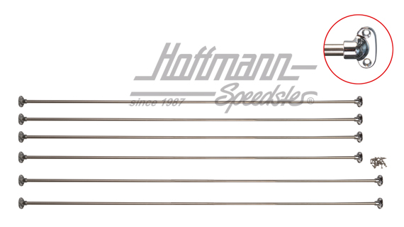 Jail Bars, pour volants, Bus T2, inox | 251 898 500 | 097-8620-10