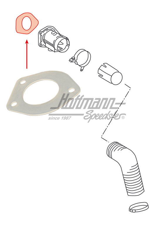 Joint, boîte de volets de chaffage, 911, 66-89                                                      