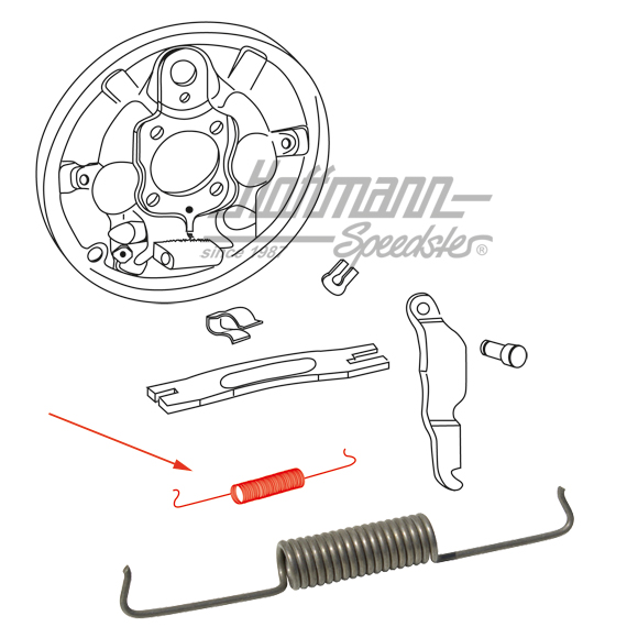 Ressort, épais, train avant | 113 609 301 B | 020-4073