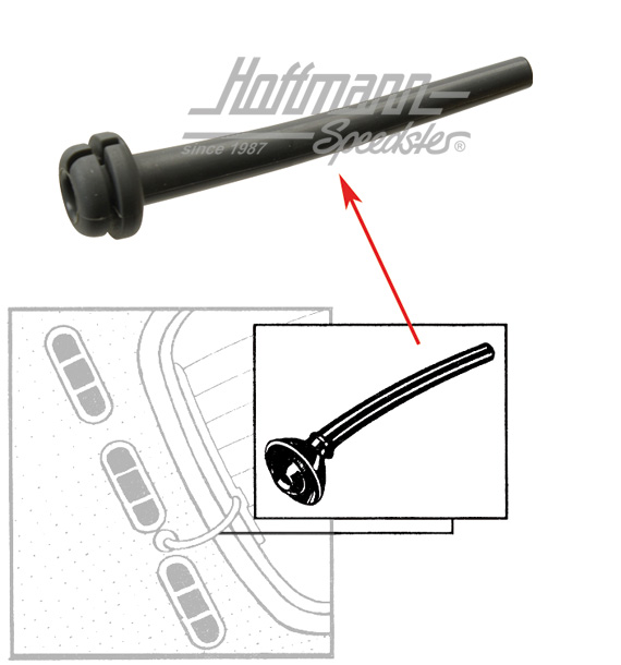 Gaine, câble de chauffage de lunette arrière | 143 971 919 | 055-7179