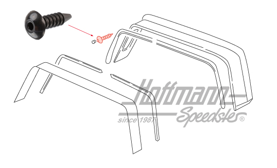 Bouchon, joint arceau Targa, 74-98                                                                  