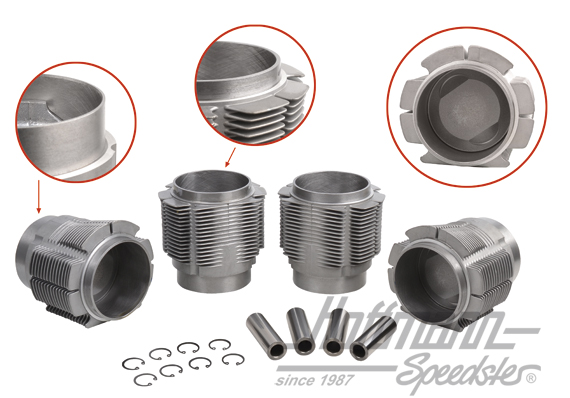 Kit cylindrée, 1.6, Porsche 356 A/B, 86mm, (B) | 008 11 86PE | 505-0642