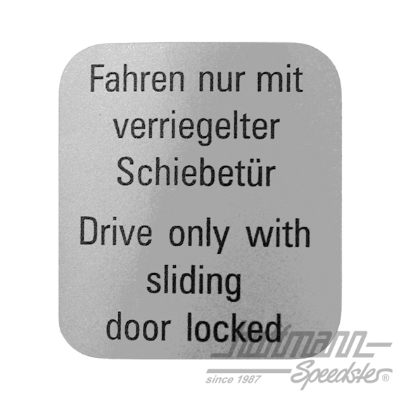 Autocollant "Porte coulissante" |  | 021-0185-10