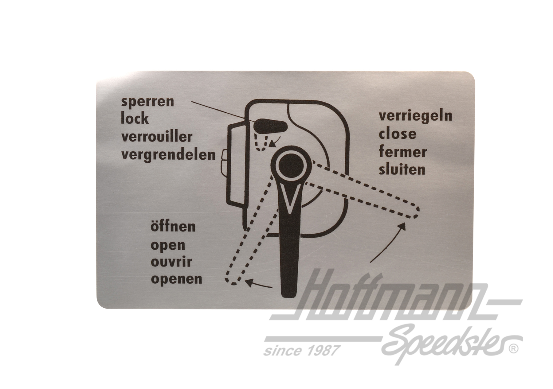 Autocollant "Verrouillage porte coulissante" |  | 021-0185-30