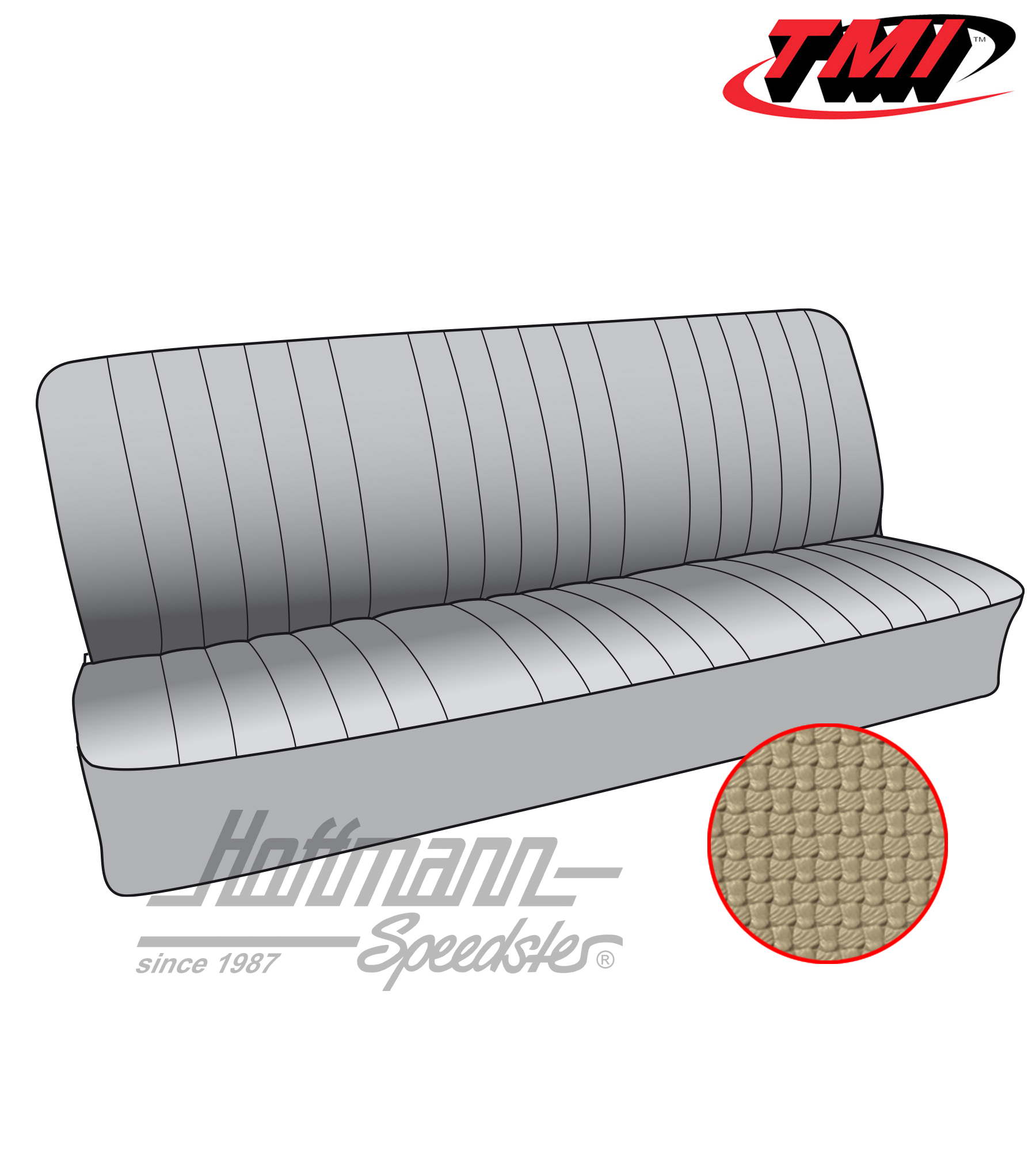 Housses de sièges, banquette AR, 50-67, beiges | 43-2121-04 | 098-0670-30
