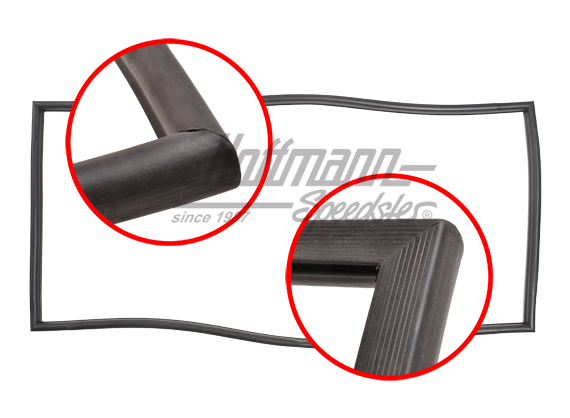 Joint, capot-moteur, Bus T1, 3.55-7.67, Top Qualité | 211 827 711 | 089-0300-06