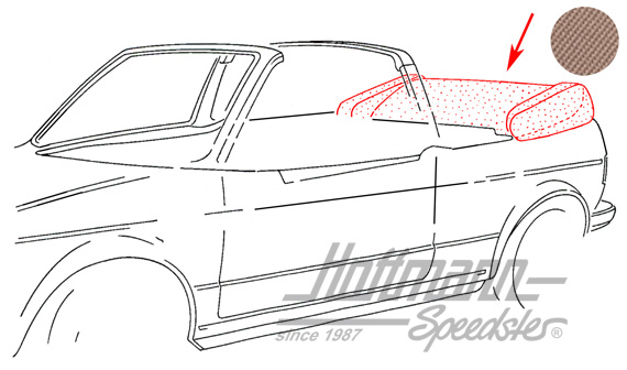 Housse de capote, 1.79-7.81, similicuir, beige |  | 180-4920-20