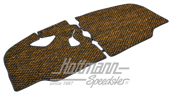 Tapis de sol, en coco, .67-.72, jaune/noir | ZVW 2BUS CYL | 098-0040-36