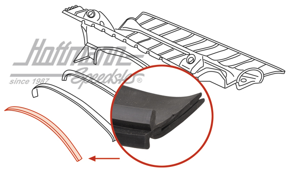 Joint de compartiment moteur, avant, 914                                                            