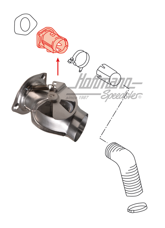 Boîte de volets de chauffage, SSI, 65-89, gauche                                                    