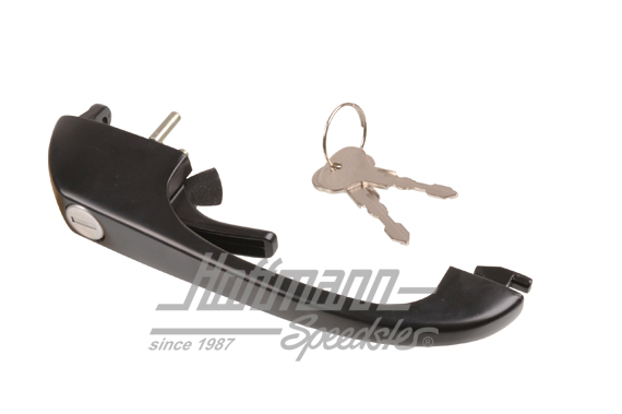 Poignée de porte, Bus T3, verrouillables, noire | 251 837 205 | 370-3225