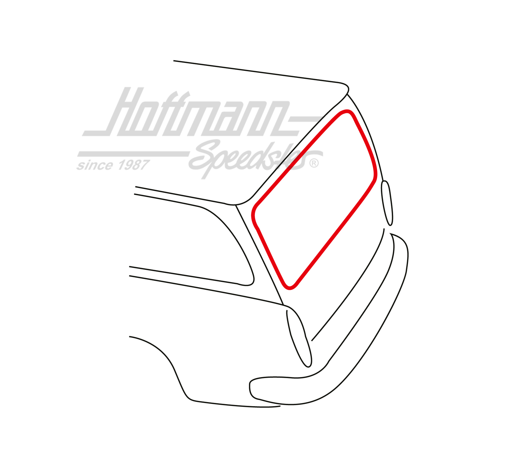 Joint, hayon arrière, Type 3, Variant | 361 827 705 | 069-8076