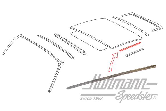 Moulure, joint, toit, gauche                                                                        