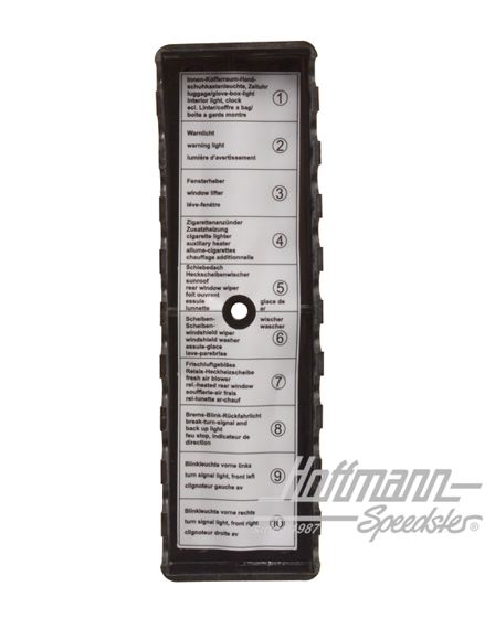 Boîte à fusibles, 911, 74-86, décuple                                                               