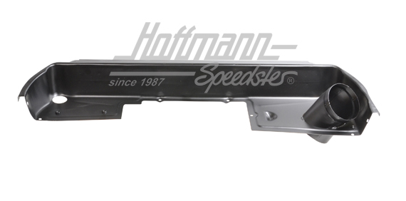 Tôle du moteur, 964, arrière, noire, au milieu                                                      