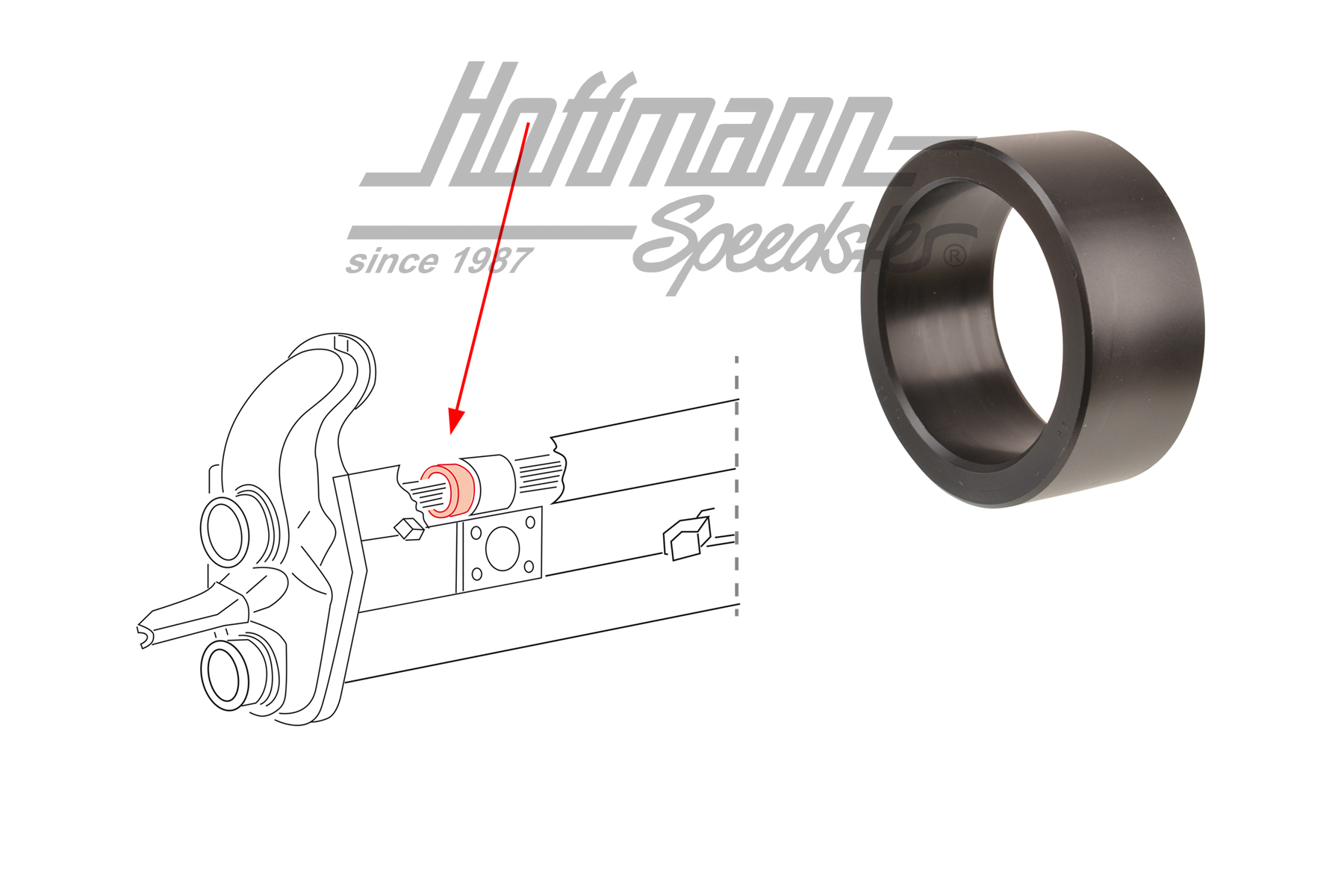 Douille, train avant, intérieur, Bus T2                                                             