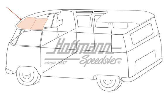 Revêtement de toit, Bus T1, avant, gris                                                             