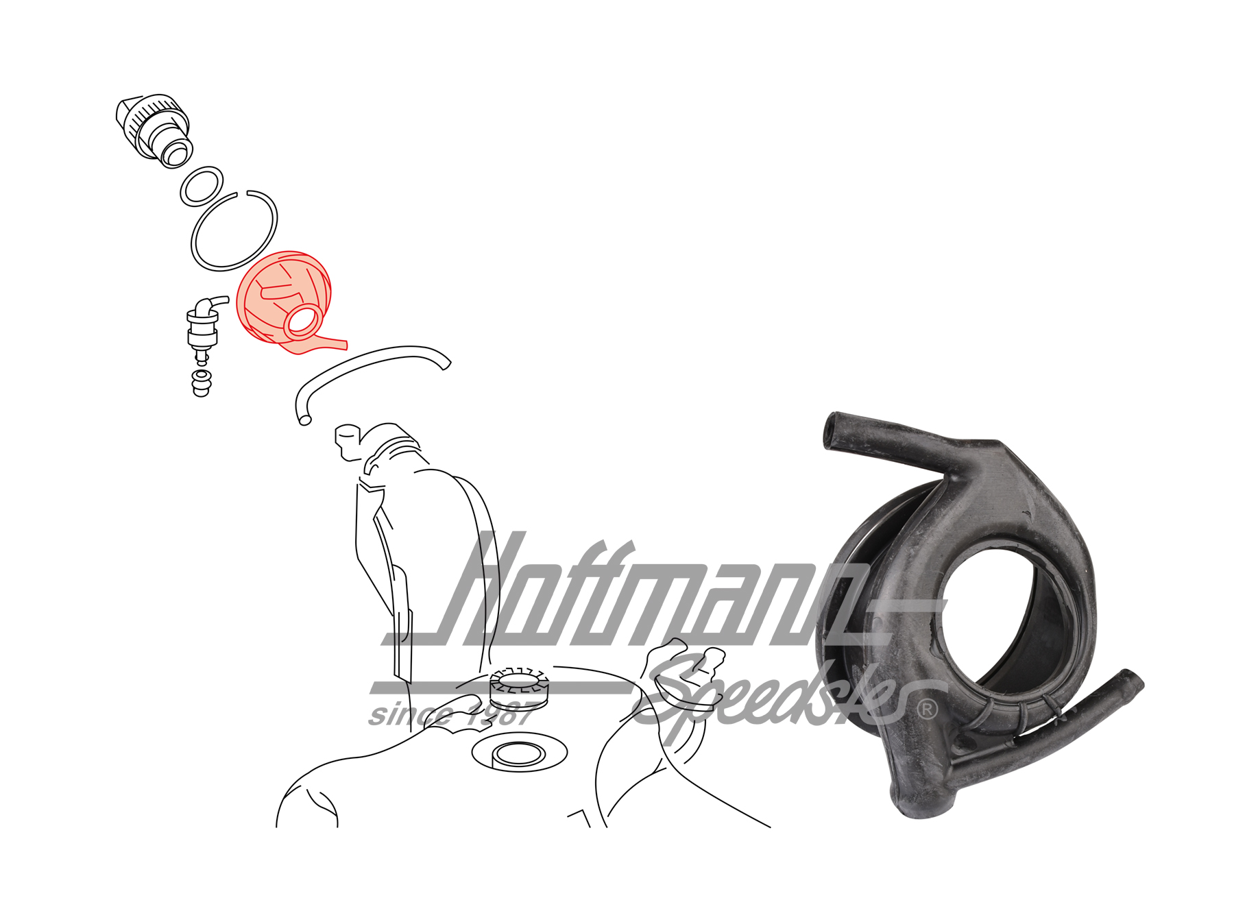 Joints, tubulure de remplissage
, Golf 2 | 191 201 253 B | 202-2020