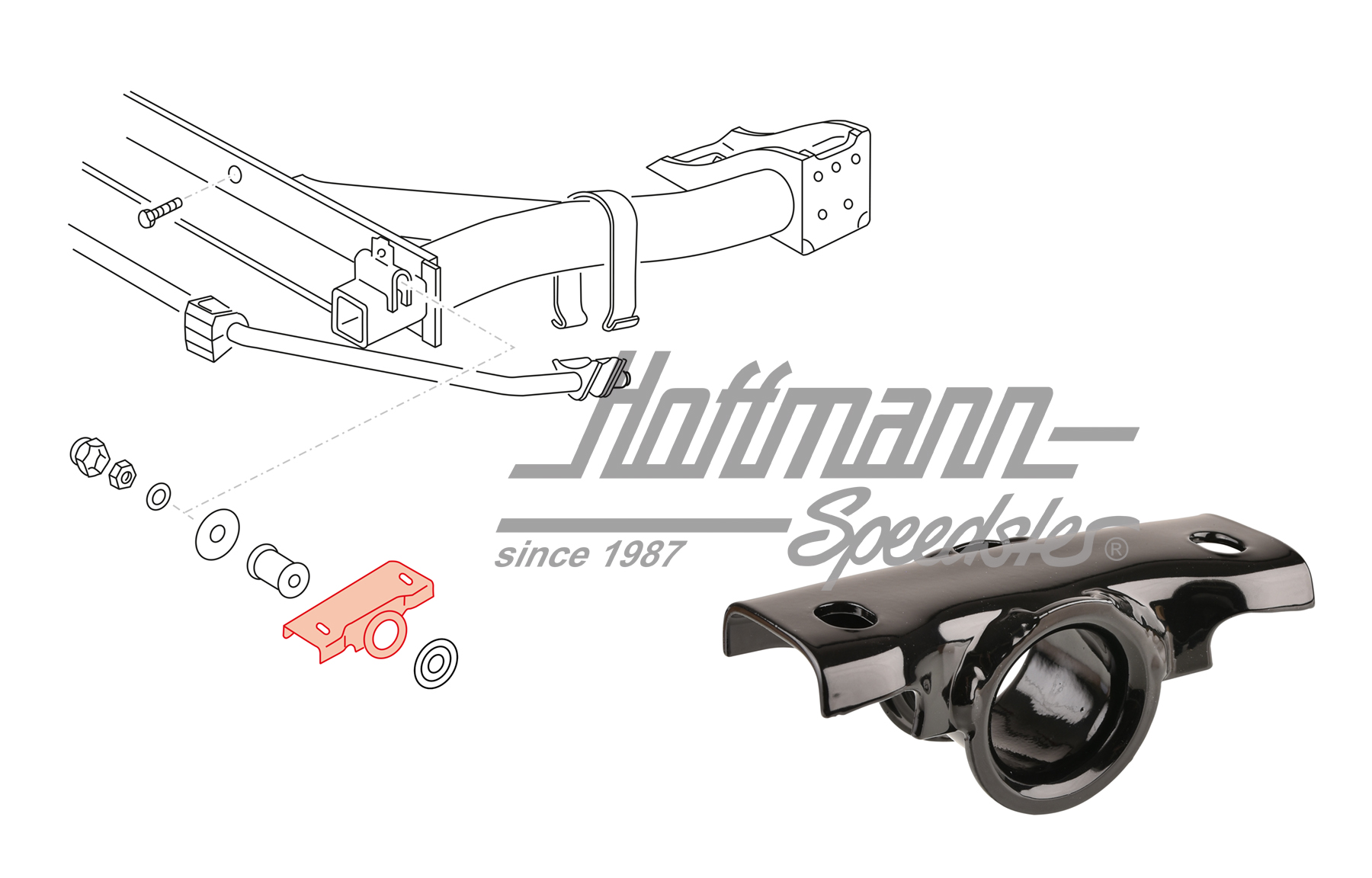 Boîtier, support en caoutchouc
, essieu arrière, Golf 1 | 171 501 537 B | 140-0930-10