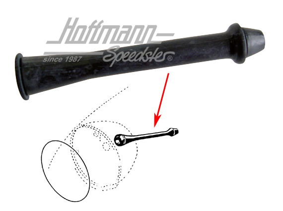 Gaine de fils, boîtier de phare/panneau latéral, 64-67 | 111 941 185 A | 020-4987-08