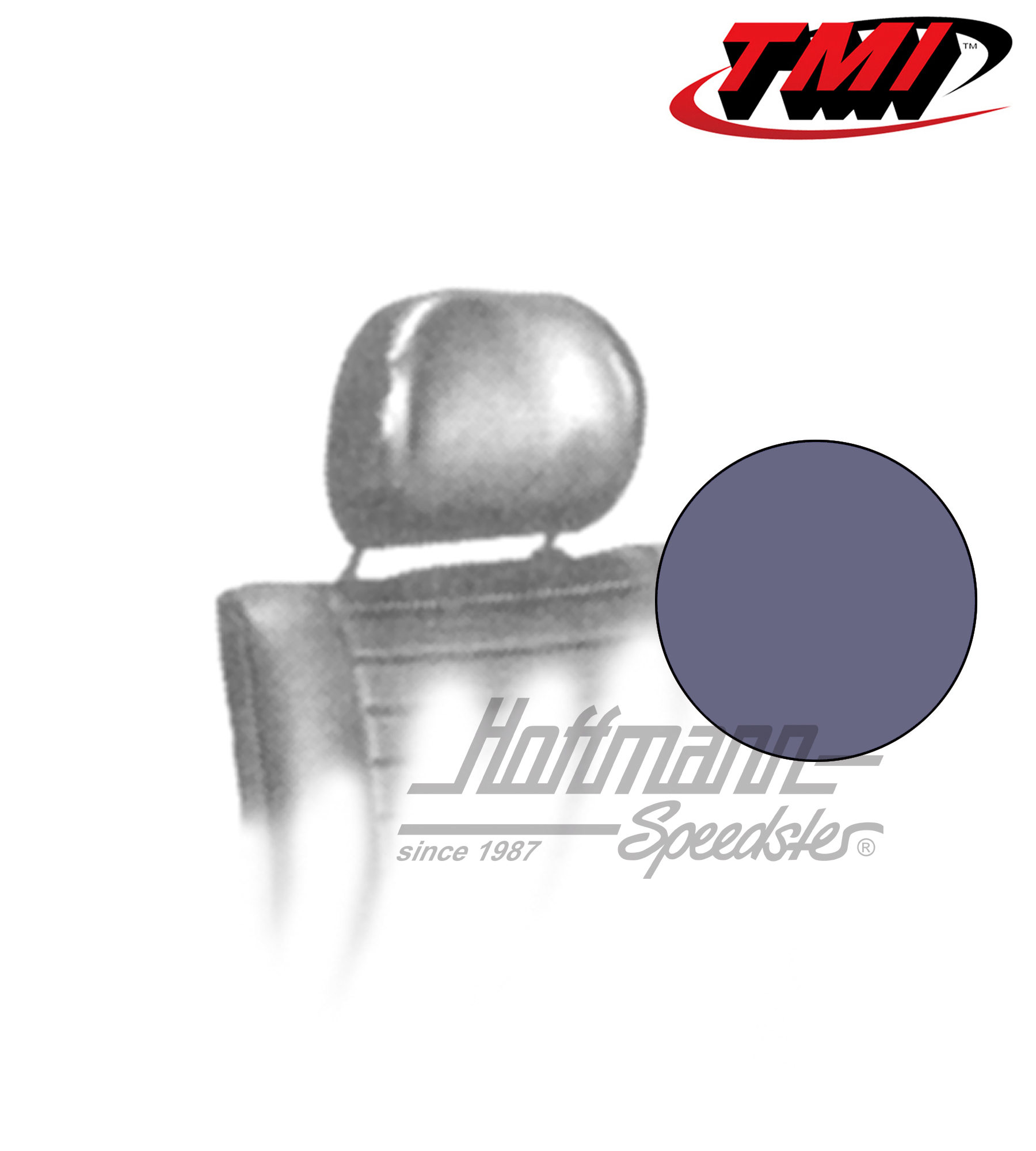 Housses appuie-tête, 8.75-, bleues | 43-1010-18 | 055-7020