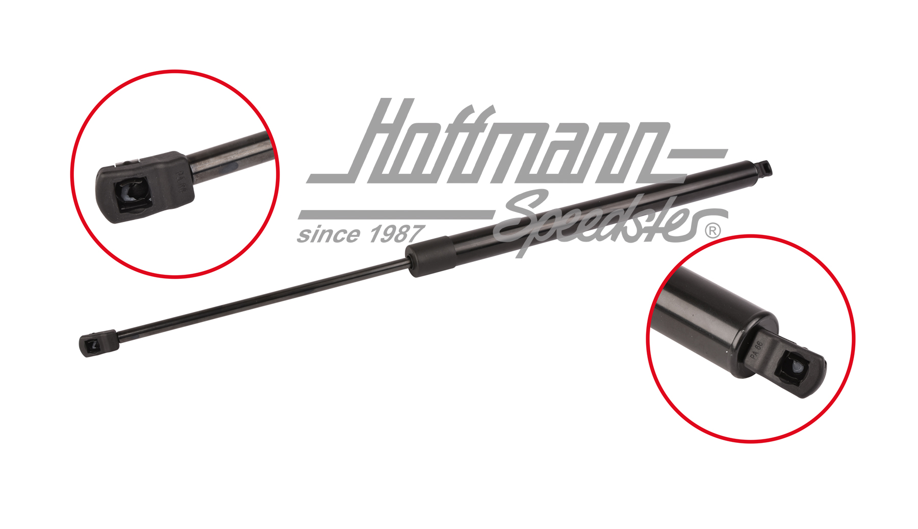 Amortisseur à pression gaz, hayon AR, Bus T4, 5.97-4.98 | 701 829 331 R | 408-1104