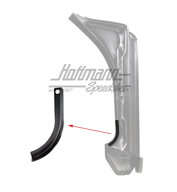 Tôle pliée, montant de porte, en bas, droite | 901 501 306 20 | 590-0060-12