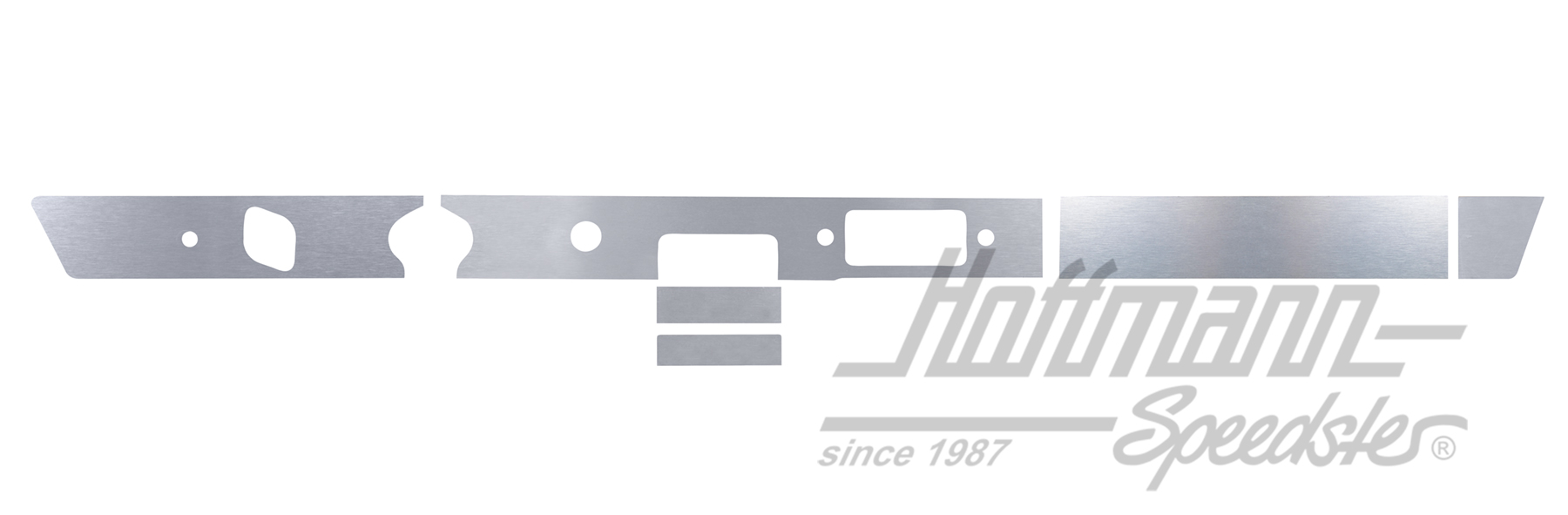 Écran, tableau de bord, 65-68, aluminium | 901 552 041 20 | 580-0010